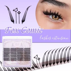 New Arrival C D Curl Comfortable Manga Effect Anime Spikes Lashes Fox Comic Spire Eyelash Extension