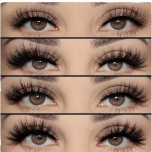 New Arrival Cat Eye Curling Handmade Full Strip Eyelashes 5 Pairs Pack Eye Lashes New Style False Eyelashes