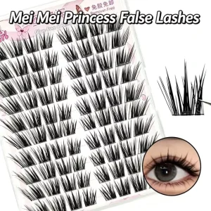New Arrival Handmade Synthetic Hair Individual Cluster Lashes Hybrid Light Volume 3D 5D 10 12 Rows Glue Version