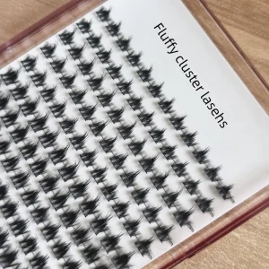 New Arrival Heat Bonded Matte Fluffy Spike Cluster Eyelash Kit Private Label DIY Segment Soft Lashes Vendor