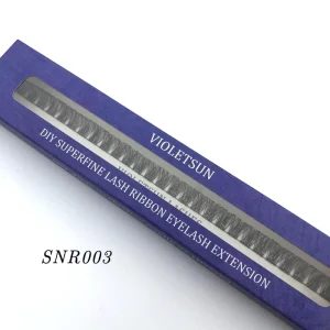 New Arrival Segmented DIY Ribbon Lashes 8mm 10mm 12mm 14mm Customized Length Black Band From Professional Factory