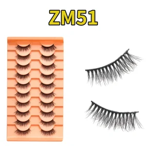 New Arrivals Factory Price 7pairs 10pairs New Orange Packing Large Capacity DIY Segment Lashes Kit Holiday Essential