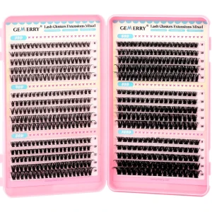 New Arrivals Handmade Synthetic Hair Diy Eyelash Extension Book Cluster Lash Black OEM De Pestaas