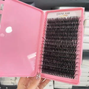 New Arrivals High-length18-24mm Cluster Lashes Waterproof 3D Effect Synthetic Custom Logo Option Lashes Cluster