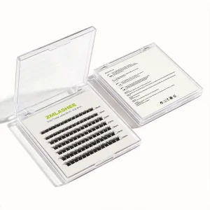 New Arrivals Super Natural Thin Band Lashes Cluster Handmade Natural Bonded Premade Volume Diy Eyelash Extension Cluster Kit