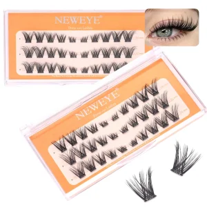 New Arrive Comic Lashes Glue Free Self Adhesive Manga Eyelash Clusters D Curl 6 14mm Mix Pre Glued Synthetic Lash Extension