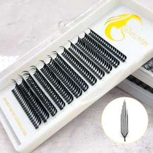 New Arrive Dragon Premade Volume Fans C D Curl Lash Extension Comic Spire 0.07mm Dark Matte Lash Extensions