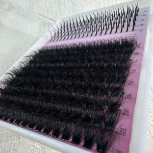 New Cluster Lashes 3D Curl Thin Band Fluffy Cluster Lashes Waterproof Handmade DIY Eyelash Extension