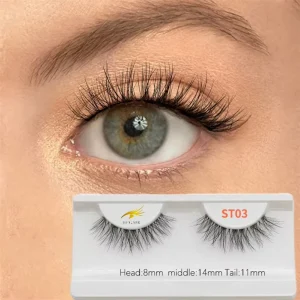 New Cost effective Faux Mink Eyelashes Supplies Cashmere Eye Lashes clear Band Natural False Full Strip Eyelashes