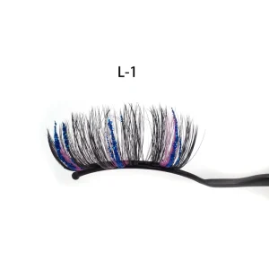 New Design Christmas Dramatic Lashes Glitter Lashes Glitter Eyelashes Extensions Glitter Lash Trays