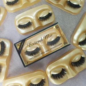 New Design Custom Eyelash Packaging 3d Mink False Eye Lashes Private Label 25mm Handmade Faux Mink Eyelashes