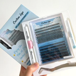 New Design DIY Lash Kit Segment Eyelash 20D 30D 40D Individual Cluster Silk Fluffy Fans Knot Lash Clusters Diy Eyelash Extension