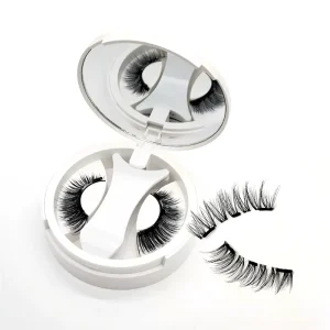 New Design Fox Eyes Magnetic Synthetic Hair 3D False Eyelashes Reusable Cruelty Free Magnetic Eyelash Curler Pink Set Quantum