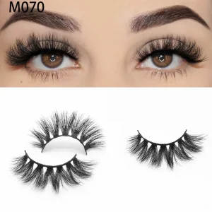 New Design Makeup Private Label Reusable High Quality 3D Real Mink Fur Eyelashes Soft Black Cotton Band Short for