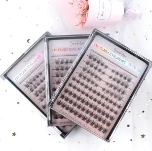 New Design Segment Eyelash DIY Lash Individual Cluster Silk Fluffy Fans Lashes Diy Eyelash Extension