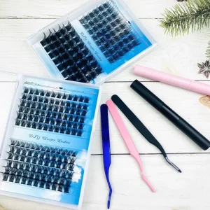 New Diy Segment Eyelash Extensions Private Label Self grafting Diy Cluster Lashes