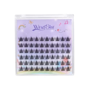 New Fashion Style Waterproof Segment Eyelash No Glue Customizable Handmade Lash Cluster Lashes Extension