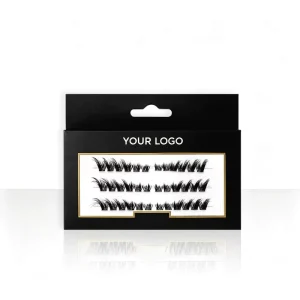 New Fluffy Diy Eyelash Clusters Kit 3D Thin Band Thick Volume Diy Lash Cluster Kit