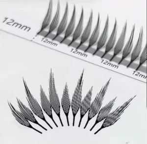 New Fluffy Soft Pre made Comics Spire Eyelash Extensions 0.07 Lash Clusters New Feathered Lash Diy Cluster Lashes