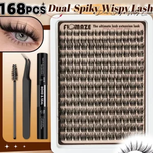 New Handmade Synthetic Press Cluster Lashes Individual Segmented 0.07MM Long Lasting Soft Thin Band Reusable False