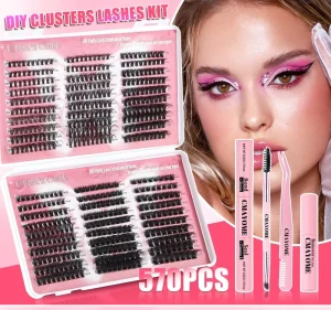 New Hot Melt Single Cluster DIY False Eyelashes 570 580 Cluster Large Capacitymixed Eyelashes DIY TZ017