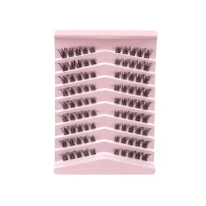 New Inclined Flying Self Grafting Eight Row Segmented Chemical Fiber False Eyelashes Soft Natural