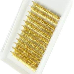 New Individual Shiny Colorful Tinsel Lashes Curl Colorful Lash Metallic Lashes Extensions