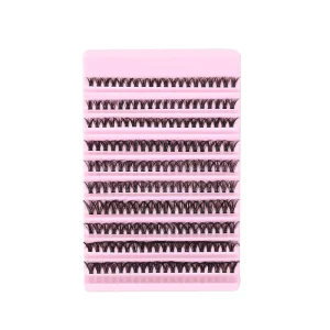 New Large Capacity Fluffy Multi Layer Thick Segmented Hot Melt Synthetic Hair Full Strip Eyelashes Cross Border Export Eyelashes