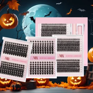 New Manga Cluster Lashes D Curl Ultra Dense 8 18mm Thin Band Waterproof 3D Natural Look DIY Lashes Volume Clusters