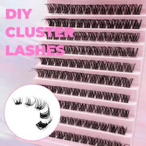 New Popular Segmented False Eyelashes D Curve Self Extension Natural EU US Style Lashes