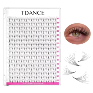New Private Label Handmade 2D To 10D Premade Fans Lashes Korean PBT Fiber Customizable Length Russian Volume Eyelash Extension