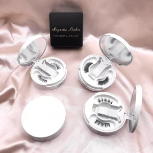 New Stock Travel Reusable 2 Magnetic Clip Quantum Magnetic Lashes Kit Handmade Winged False Applicator No Glue No Liner Required