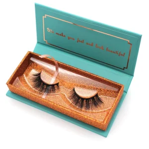 New Style 3D Faux Mink Synthetic Eyelashes with Custom High Quality Paper Card Box Private logo Package Box