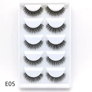 New Style 5 10 20 Pairs 3D Faux Mink Lashes Natural False Dramatic Volume Lashes Extension Makeup Eyelashes