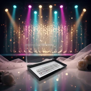 New Style Handmade Diamond Shiny Synthetic Hair Individual Lashes Spikes Glitter Natural Long Thick Eyelash Extension Trays