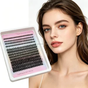 New Style Handmade Fox Eye Segmented Mink Lashes C D for Cosplay