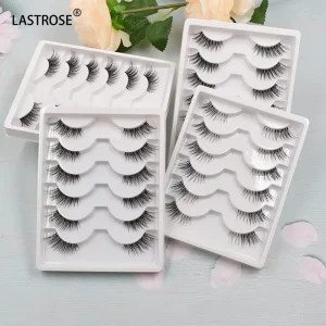New Style Invisible Band Lashes High Quality Vegan clear Band Strip Eyelashes Natural Faux Mink Eyelashes