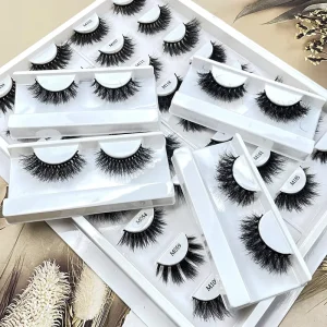 New Style Mink Eyelash 15mm 3d Mink Lashes Full Strip Eyelashes Hand Made Natural Eyelashes Private Label Lashes