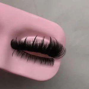 New Style Private Label Handmade 5d Fluffy Spikes Eyelashes Bulk Custom Logo Luxury Real Mink Strip Lashes Extensions