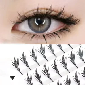 New Style Private Label Handmade Fluffy Feathered Style Comic Wings Eyelash 0.07 Thin Premade Fans Comic Grafting Styles