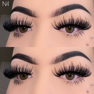 New Style Russian Wet Wispy Lashes Fluffy Full Strip Eyelashes Vendor Private Label Lash Packaging Box