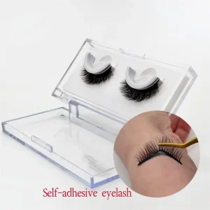 New Style Self Adhesive False Eyelash Self Adhesive False Silk Lashes Eyelash Round Acrylic Package Self Adhesive Eye Lashes