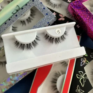 New Style Self adhesive False Eyelash Self adhesive False Silk Lashes Eyelash Round Acrylic Package Self Adhesive Eye Lashes