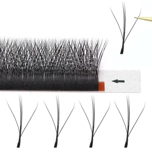 New Style W Shape 3D 4D 5D 6D WW Lash Extension Individual Eyelash New W Shape Clover Lashes