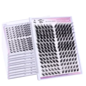 New Styles DIY 14ROWS Cluster Lashes 3D Natural Segmented Individual Faux Mink Tufted Eyelash Fine Lashes Cluster