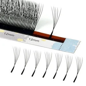 New Super Narrow Fans 2D W3D W4D W5D Clover W Eyelash Extensions With 0.07mm 0.05
