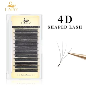 New Super Narrow Fans 2D W3D W4D W5D Clover W Eyelash Extensions With 0.07mm 0.05
