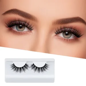 New Super Thin Fine Band 3D False Eyelashes Bulk Synthetic Fiber Nature Long Full Strip Lashes