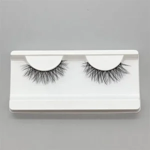 New Teachnoloy Black Cotton Band Wispy Lash Handmade Single Pair 3D Natural Look Eyelashes Super Soft Short Lashes