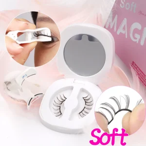 New Technology Soft Natural Lightweight Magnetic False Eyelashes with Soft Magnet